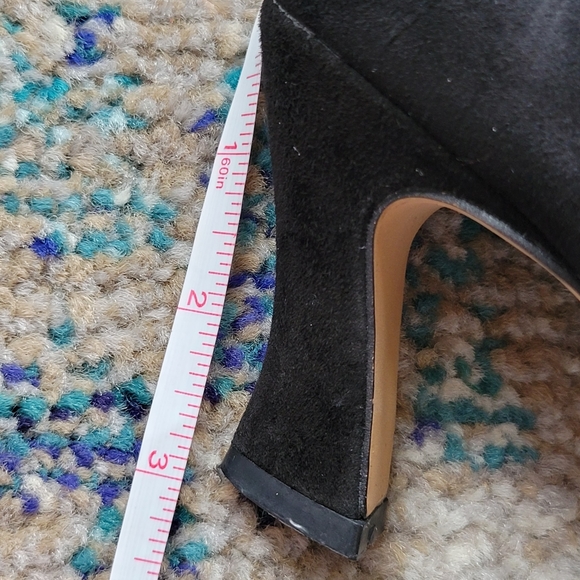 Earthies Prantini black suede bow heels size 8½ - Picture 7 of 8